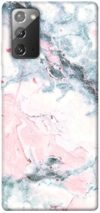 Чохол Рожево-блакитний мармур для Galaxy Note 20