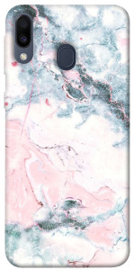 Чехол Розово-голубой мрамор для Galaxy M20