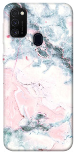 Чехол Розово-голубой мрамор для Samsung Galaxy M30s