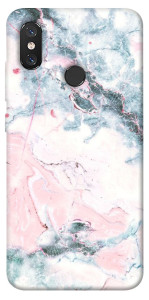 Чехол Розово-голубой мрамор для Xiaomi Mi 8