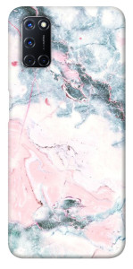 Чехол Розово-голубой мрамор для Oppo A52
