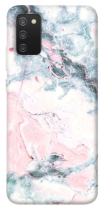 Чехол Розово-голубой мрамор для Galaxy A02s