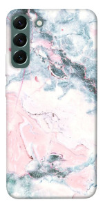 Чехол Розово-голубой мрамор для Galaxy S22+