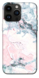 Чехол Розово-голубой мрамор для iPhone 14 Pro Max