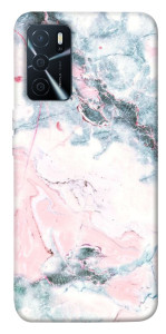 Чехол Розово-голубой мрамор для Oppo A16 4G