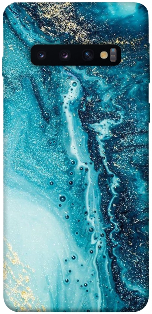 Чехол Голубая краска для Galaxy S10 (2019)