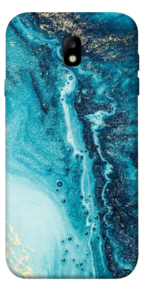 Чехол Голубая краска для Galaxy J7 (2017)