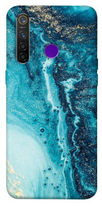 Чехол Голубая краска для Realme 5 Pro