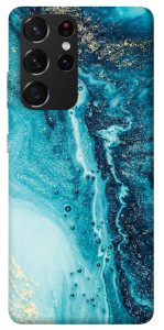 Чехол Голубая краска для Galaxy S21 Ultra