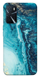 Чехол Голубая краска для Oppo A16 4G