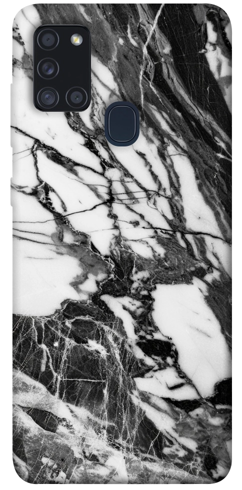 Чехол Calacatta black marble для Galaxy A21s (2020)