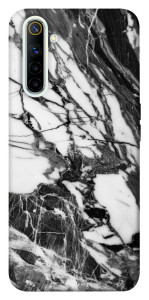 Чехол Calacatta black marble для Realme 6