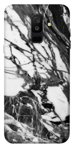 Чехол Calacatta black marble для Galaxy A6 Plus (2018)