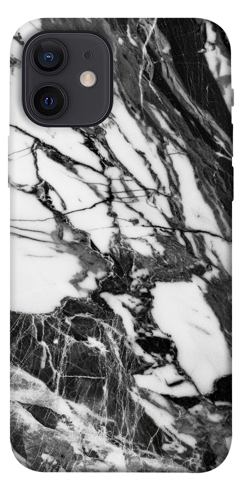 Чохол Calacatta black marble для iPhone 12