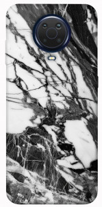 Чохол Calacatta black marble для Nokia G10