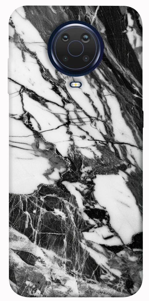 Чохол Calacatta black marble для Nokia 6.3