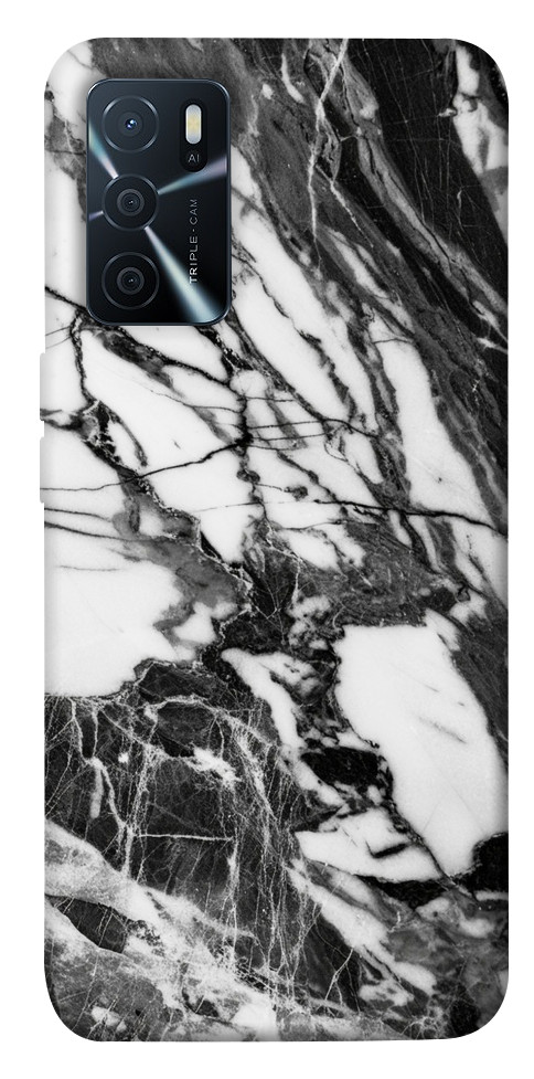 Чохол Calacatta black marble для Oppo A16