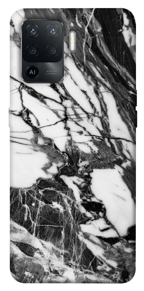 Чехол Calacatta black marble для Oppo Reno 5 Lite