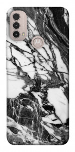 Чохол Calacatta black marble для Motorola Moto E40