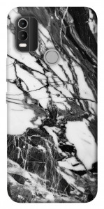 Чохол Calacatta black marble для Nokia C21 Plus