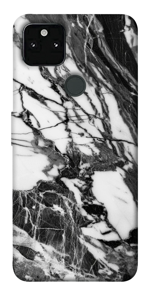 Чехол Calacatta black marble для Google Pixel 5A