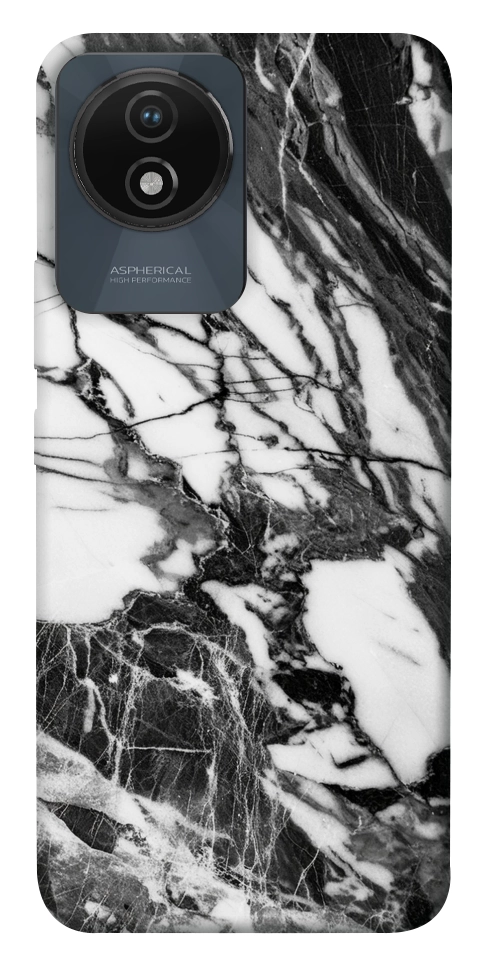 Чохол Calacatta black marble для Vivo Y02