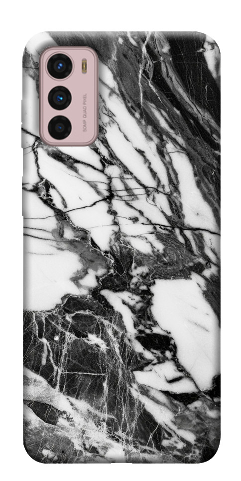 Чехол Calacatta black marble для Motorola Moto G42