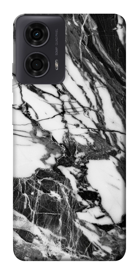 Чехол Calacatta black marble для Motorola Moto G04