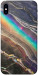 Чехол Радужный мрамор для iPhone XS