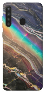 Чехол Радужный мрамор для Galaxy A21