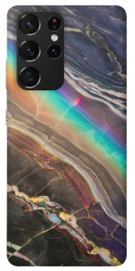 Чехол Радужный мрамор для Galaxy S21 Ultra