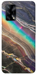 Чехол Радужный мрамор для Oppo A74 4G