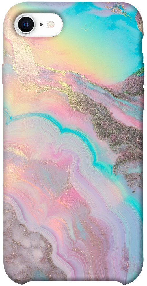 Чехол Aurora marble для iPhone SE (2020)