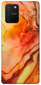 Чехол Красный коралл мрамор для Galaxy S10 Lite (2020)