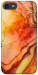 Чехол Красный коралл мрамор для iPhone 8