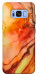 Чехол Красный коралл мрамор для Galaxy S8 (G950)