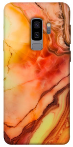 Чехол Красный коралл мрамор для Galaxy S9+