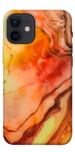 Чохол Червоний корал мармур для iPhone 12 mini
