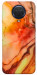 Чехол Красный коралл мрамор для Nokia 6.3