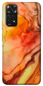 Чохол Червоний корал мармур для Xiaomi Redmi Note 11S