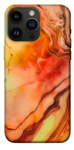 Чехол Красный коралл мрамор для iPhone 14 Pro Max