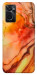 Чехол Красный коралл мрамор для Oppo A76 4G