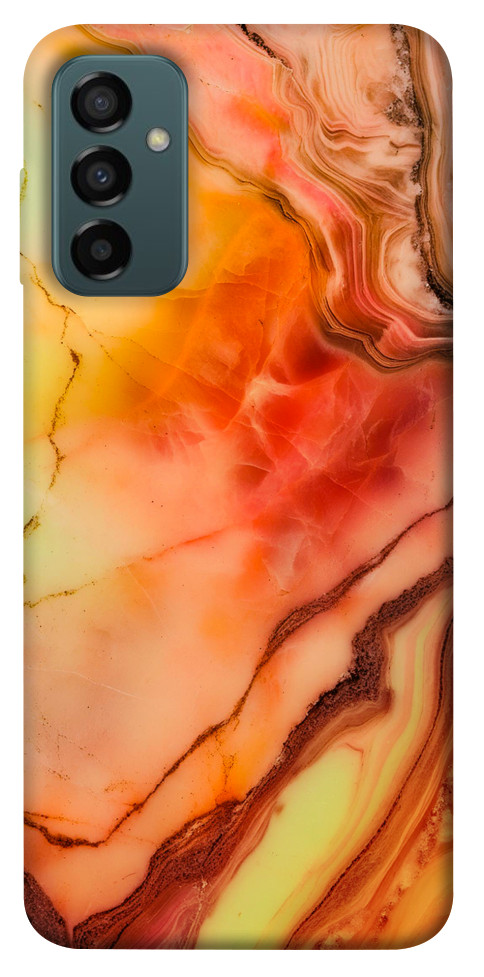 Чехол Красный коралл мрамор для Galaxy M23 5G