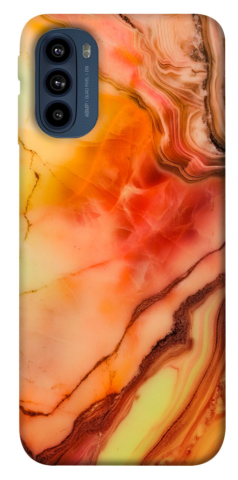 Чохол Червоний корал мармур для Motorola Moto G41