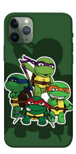 Чехол Green turtles для iPhone 11 Pro