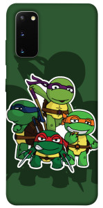 Чехол Green turtles для Galaxy S20 (2020)