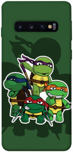 Чохол Green turtles для Galaxy S10 (2019)