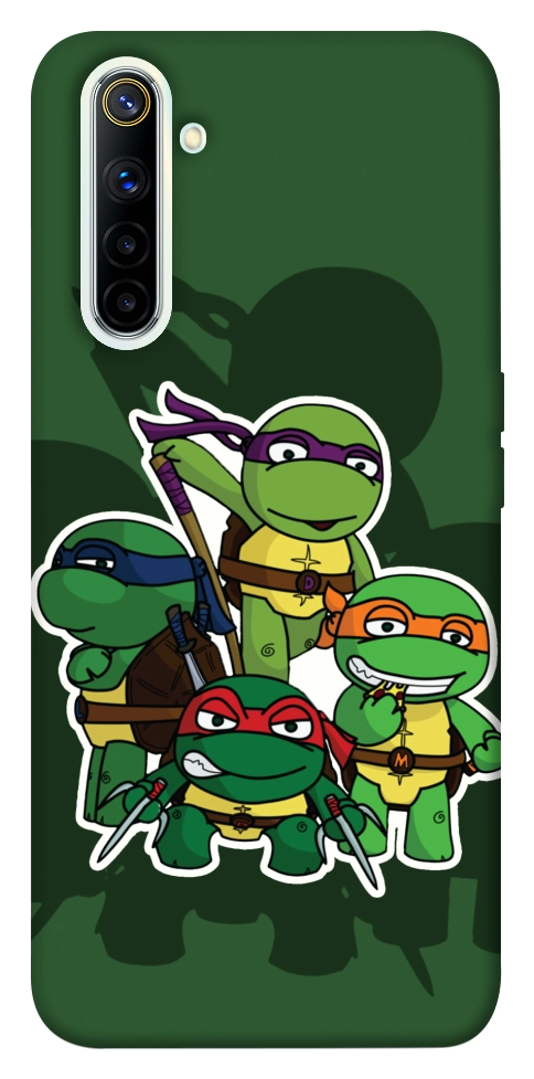 Чехол Green turtles для Realme 6