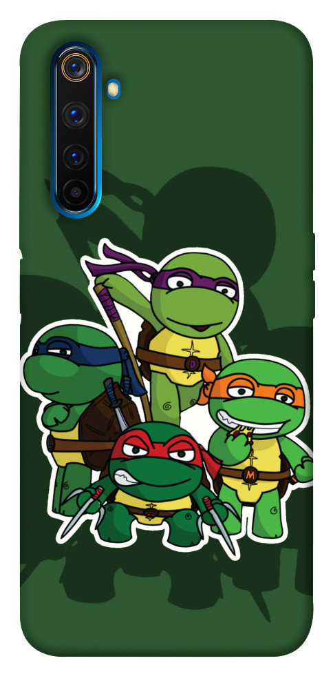 Чехол Green turtles для Realme 6 Pro