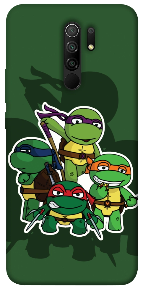 Чехол Green turtles для Xiaomi Redmi 9